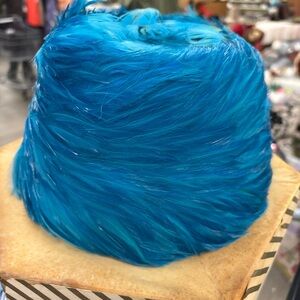 Vintage 1950s Teal Feather Hat | Odalie | Rich’s Dept Store
